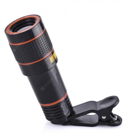 HD 12x Optical Zoom Camera Telescope Lens With Clip For iPhone/For Phone Univers