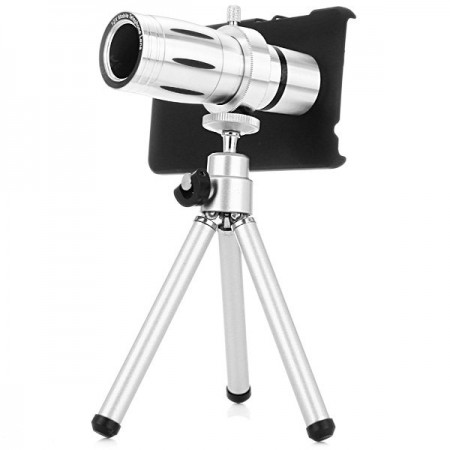 Practical 12x Optical Telescope Mobile Telephoto Lens with Tripod and Back Case for Xiaomi 4