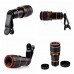 Universal 8X Optical Zoom Telescope Camera Lens Clip Mobile Phone Telescope for Xiaomi / Huawei / Samsung