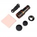 Universal 8X Optical Zoom Telescope Camera Lens Clip Mobile Phone Telescope for Xiaomi / Huawei / Samsung