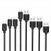 Kiirie USB Type-C Cable  4 Pack ( 0.3m 2X1M 2M ) Type A To C Data Charging