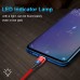 Udyr 3A Magnetic Adapter Fast Charging USB LED Indicator Lamp USB Cable For Iphone xiaomi note 10