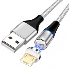 Magnetic Plated Micro USB Data Cable Fast Charge Line 1m