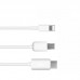 20cm USB 2.0 High Speed 3 in 1 Type-C + 8 Pin + Micro USB  Charging Cable