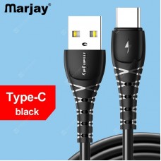 Marjay Type C Micro USB 2.4A Fast data charging cable For Samsung Huawei Xiaomi For xiaomi note 10