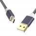 USB 2.0 Micro USB Cable Android Charger 24K Gold Plated Braided 2.4A Fast Sync and Charging Cord