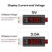 TOPK AC27 Micro USB Cable 1M Voltage and Current Display Nylon Braided Durable USB Cable Data