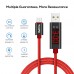 TOPK AC27 Micro USB Cable 1M Voltage and Current Display Nylon Braided Durable USB Cable Data