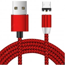 Micro USB Magnetic Metallic Braid Charging Cable 2m