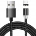 Micro USB Magnetic Metallic Braid Charging Cable 2m