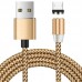 Micro USB Magnetic Metallic Braid Charging Cable 2m