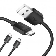 Kiirie USB Type-C Cable 2 Pack (  3.3ft 6.6ft ) Type A To C Data Charging