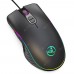 HXSJ A867 7 Keys Wired Gaming Mouse RGB 6400 DPI Adjustable Ergonomic Mice