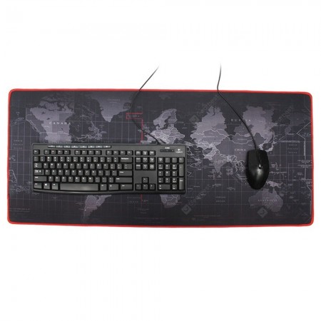 Anti-skid World Map Rubber Mouse Pad Oversized Non-slip Desktop Keyboard Mat