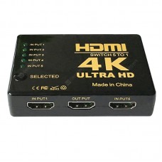 5 in 1 HDMI Switch High Speed Converter with IR Wireless Remote