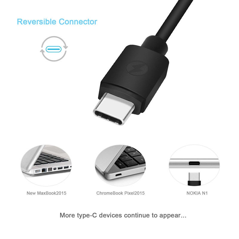 Kiirie USB Type-C Cable 2 Pack (  3.3ft 6.6ft ) Type A To C Data Charging- Black