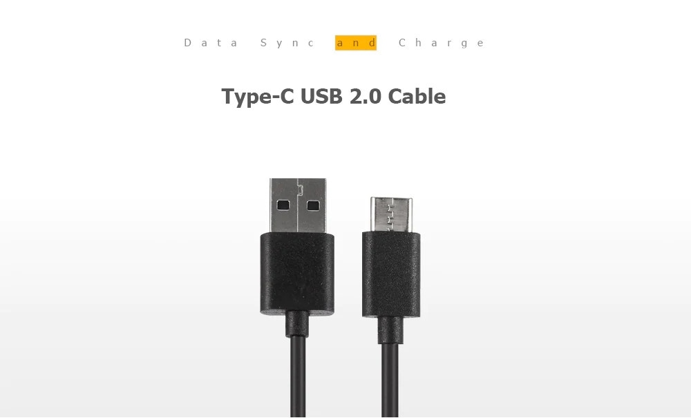 Perfect USB Type-C Charge and Sync Cable for Xiaomi- Black