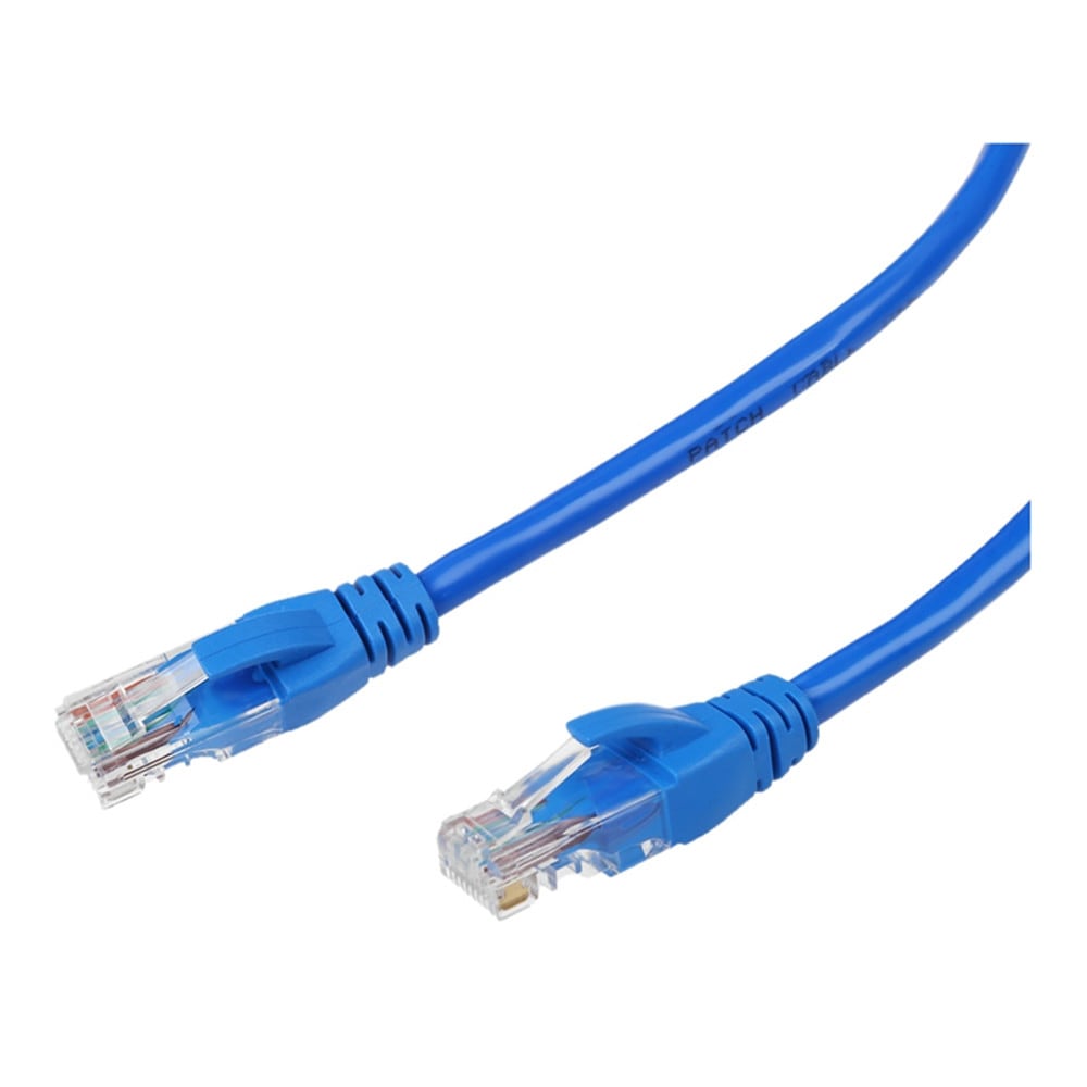 RJ45 Ethernet Cables Connector Ethernet Internet Network Cable Cord Blue- Blue 500CM