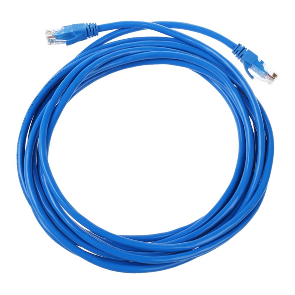 RJ45 Ethernet Cables Connector Ethernet Internet Network Cable Cord Blue- Blue 500CM