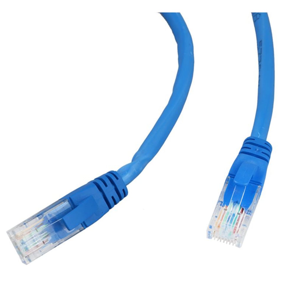 RJ45 Ethernet Cables Connector Ethernet Internet Network Cable Cord Blue- Blue 500CM