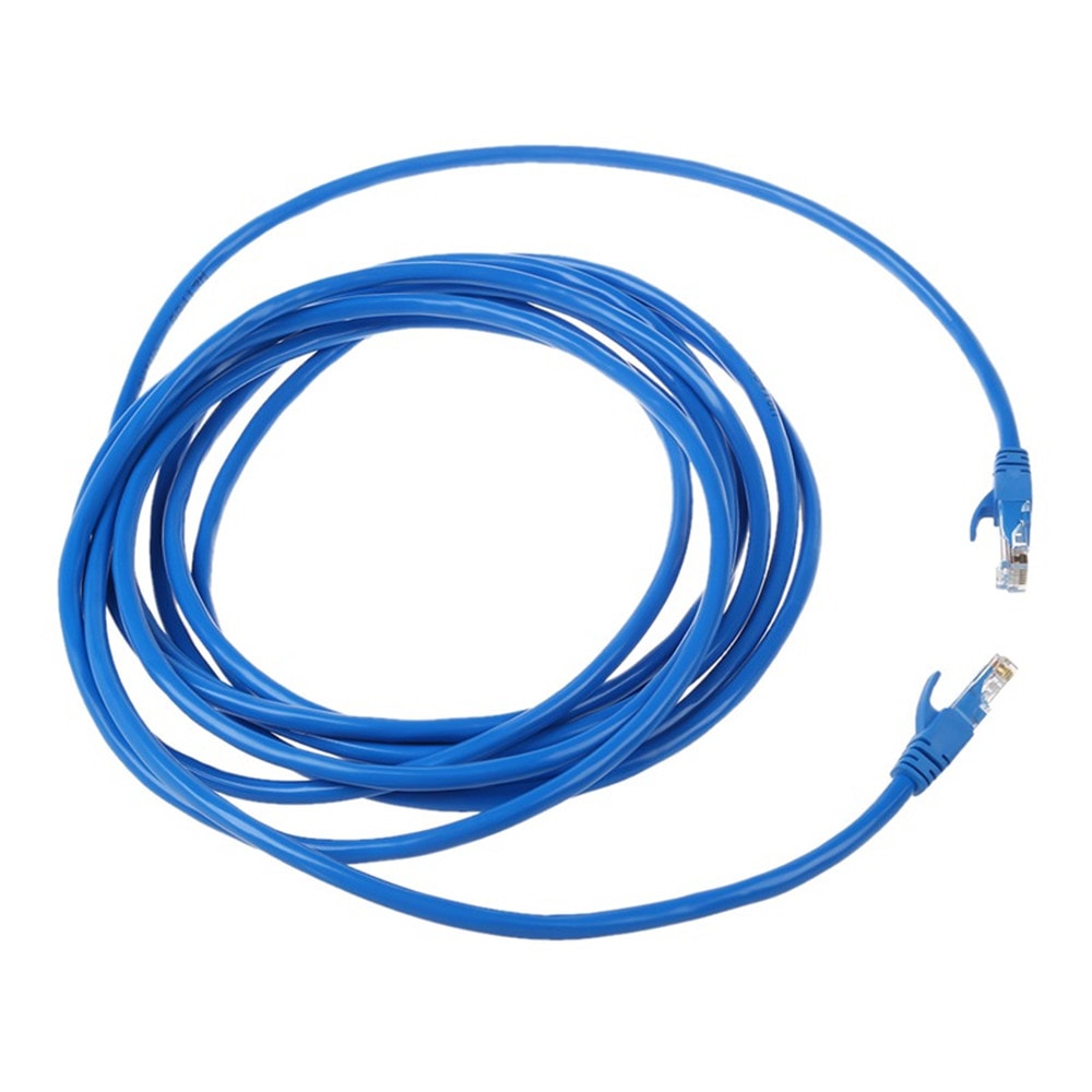 RJ45 Ethernet Cables Connector Ethernet Internet Network Cable Cord Blue- Blue 500CM