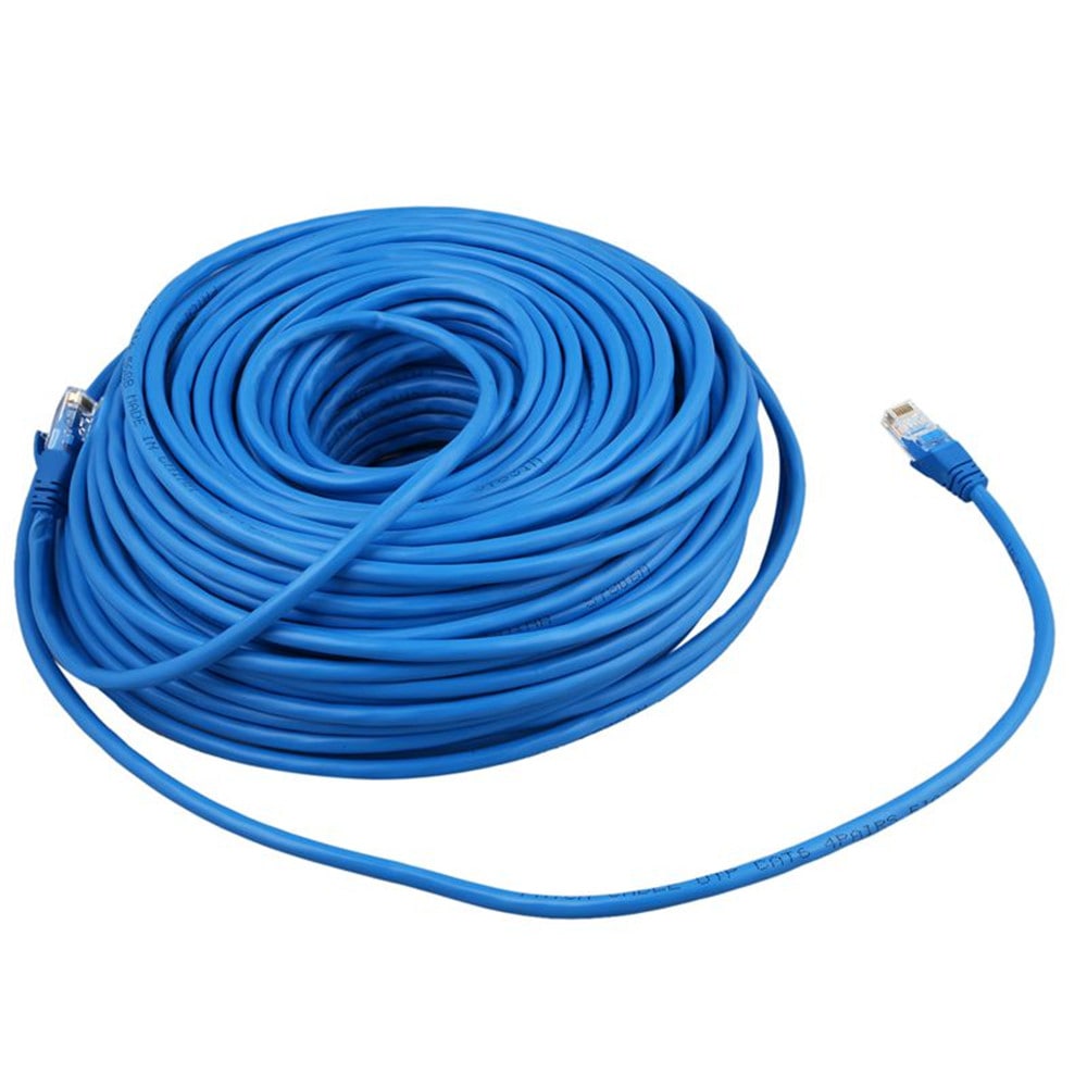 RJ45 Ethernet Cables Connector Ethernet Internet Network Cable Cord Blue- Blue 500CM