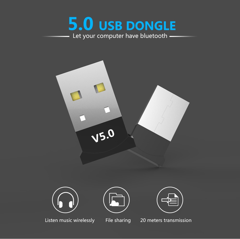 Bluetooth Adapter for PC USB 5.0 Bluetooth Receiver- Multi-A