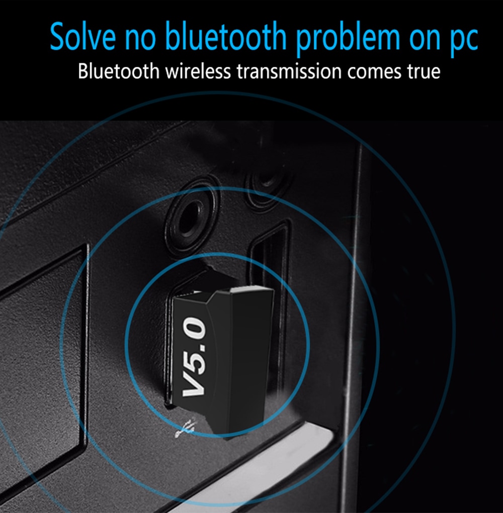 Bluetooth Adapter for PC USB 5.0 Bluetooth Receiver- Multi-A