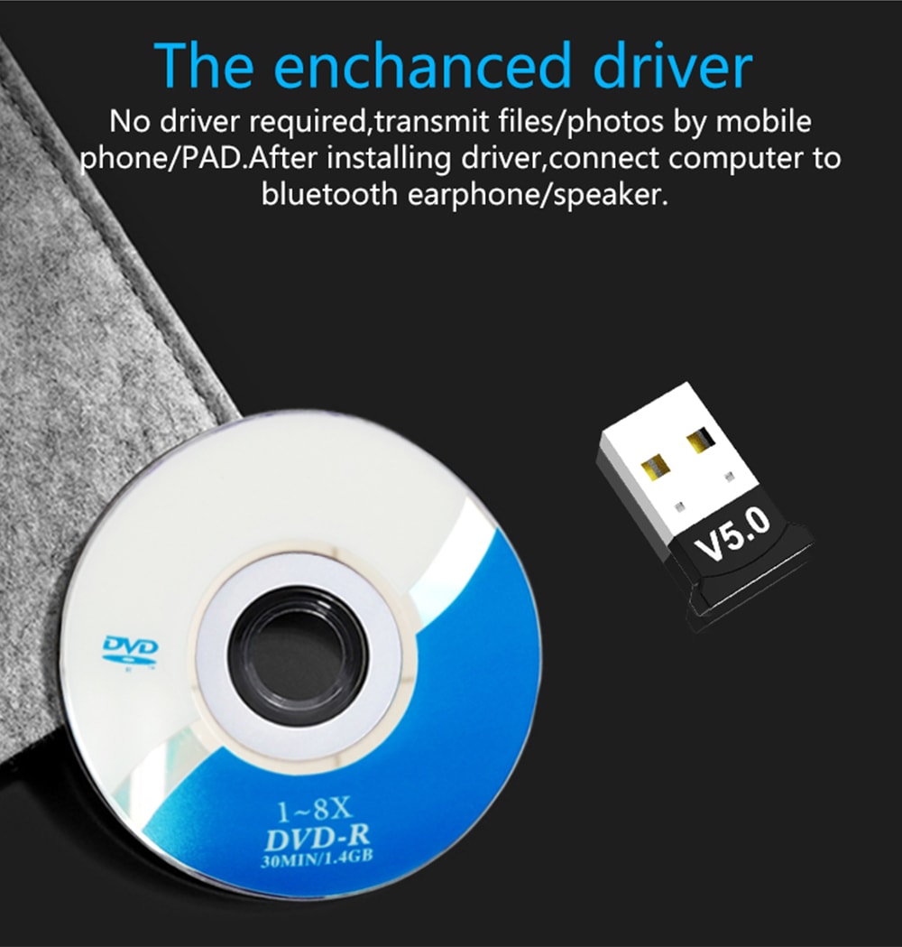 Bluetooth Adapter for PC USB 5.0 Bluetooth Receiver- Multi-A